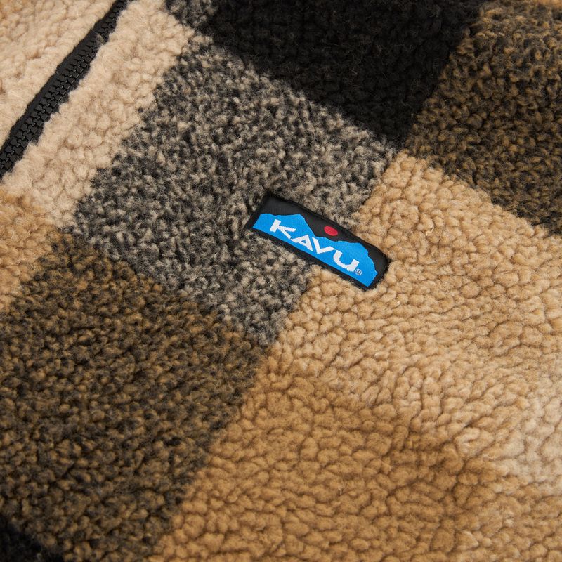 Women's fleece sweatshirt KAVU Loven hilltop plaid 3