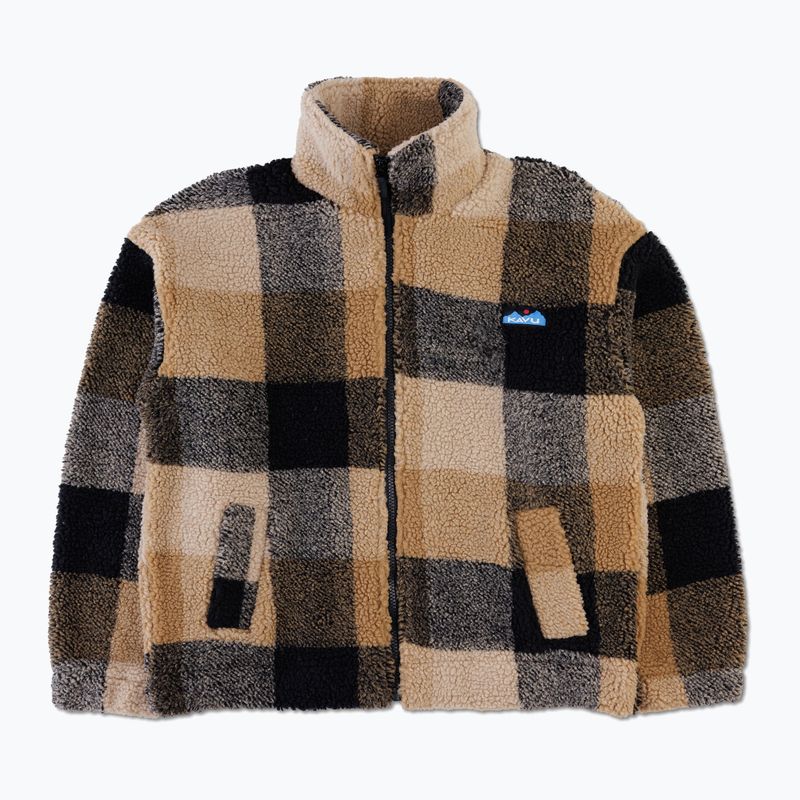 Women's fleece sweatshirt KAVU Loven hilltop plaid 5