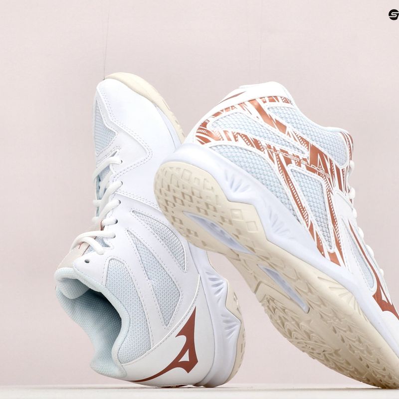 Women's volleyball shoes Mizuno Thunder Blade 3 Mid white V1GC217536 13