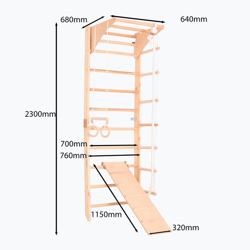 RINAGYM Kombi 3 gymnastic ladder 16