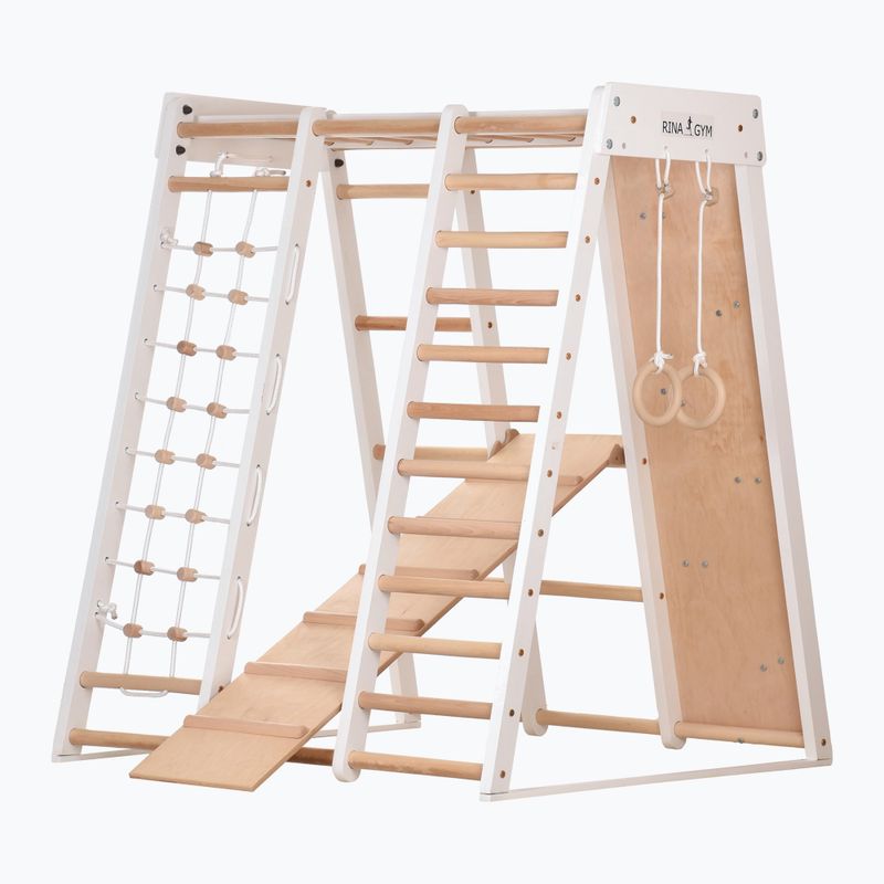Wooden gymnastics frame RINAGYM 5M-UPNW-SEGH white 2