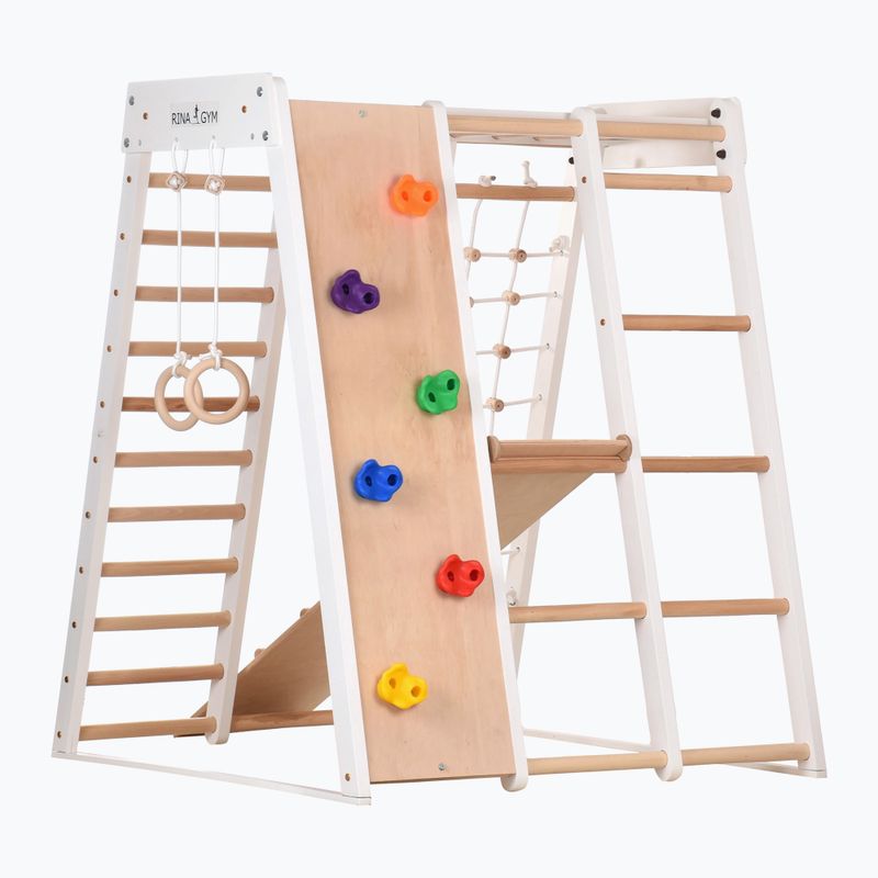 Wooden gymnastics frame RINAGYM 5M-UPNW-SEGH white 3