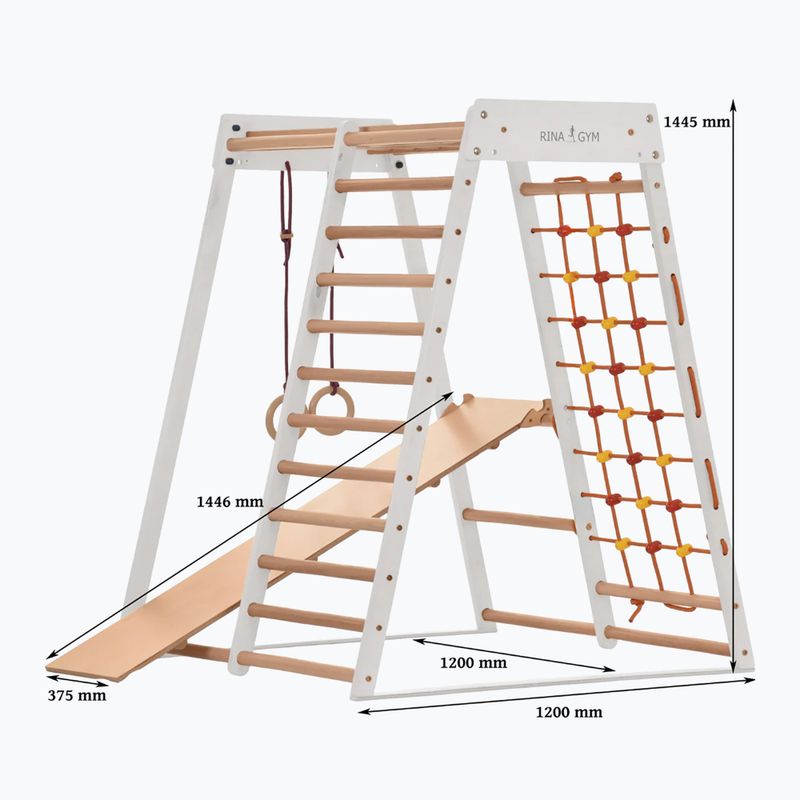 RINAGYM Classic white wooden gymnastics frame 4