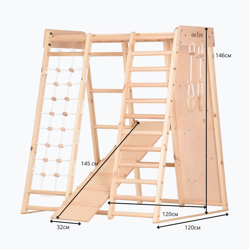 RINAGYM Kids 3 wooden gymnastics frame 12