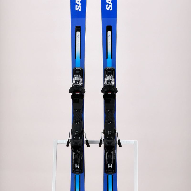 Salomon S Race GS 10 + M12 GW blue and white downhill skis L47038300 15