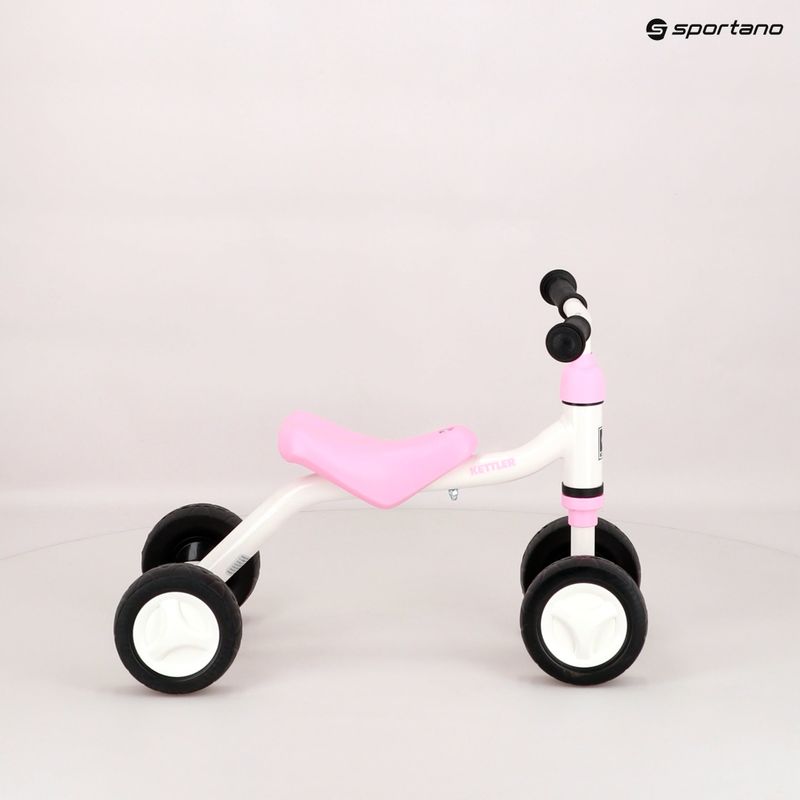 KETTLER Sliddy four-wheel cross-country bicycle white and pink 4859 8
