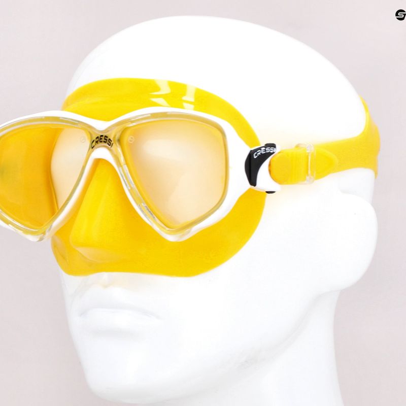 Cressi Marea yellow snorkelling mask DN282010 9