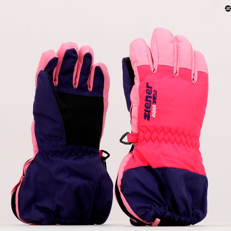 Children's ski glove ZIENER Levio As Minis purple 801976.129 7
