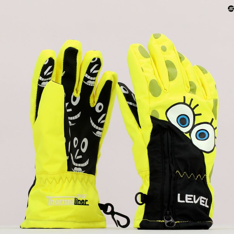 Level Lucky children's ski gloves yellow 4146 7