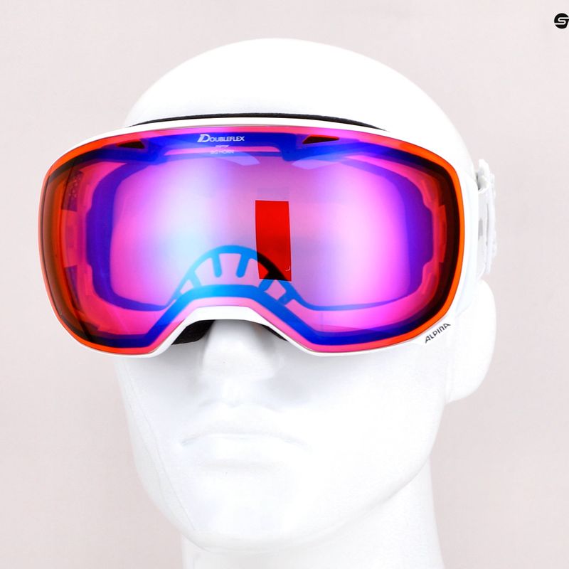 Ski goggles Alpina Big Horn HM white/hm blue sph 5