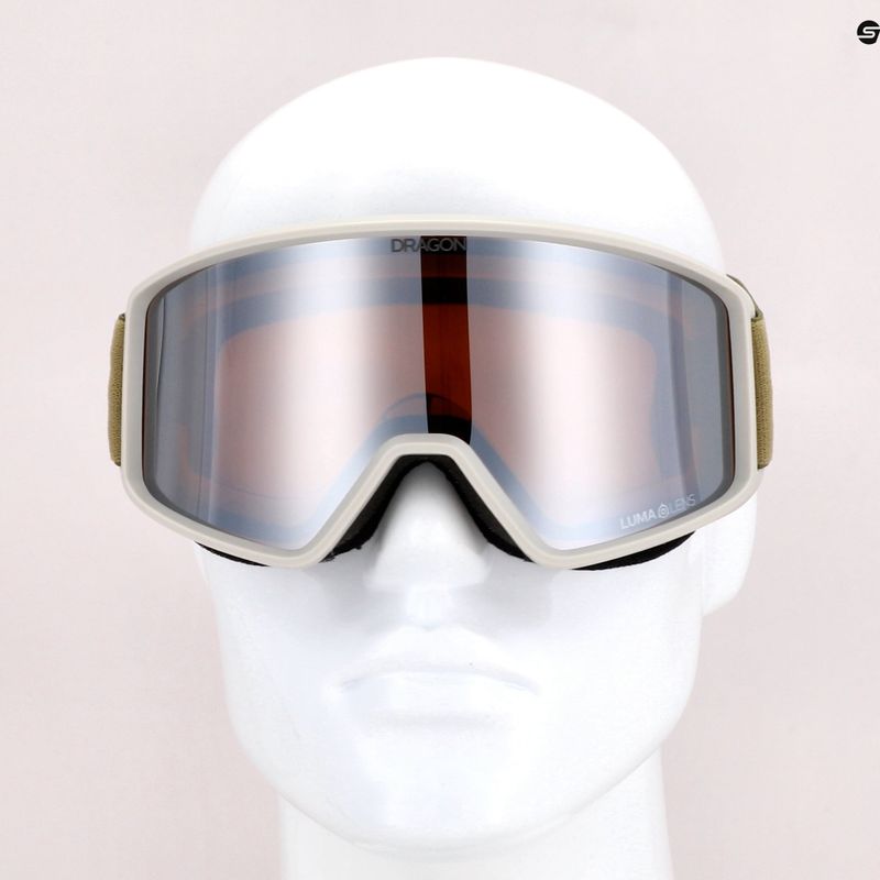 DRAGON DXT OTG ski goggles block biege/lumalens silver ion 47022-512 7