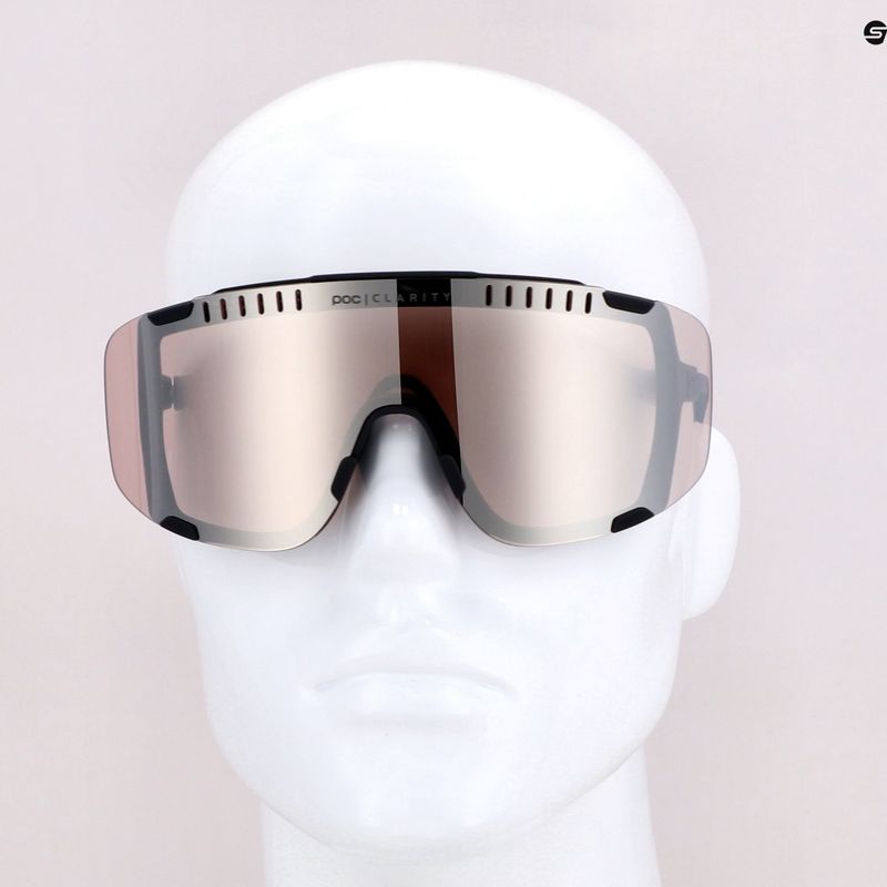 Bicycle goggles POC Devour uranium black/clarity trail silver 9