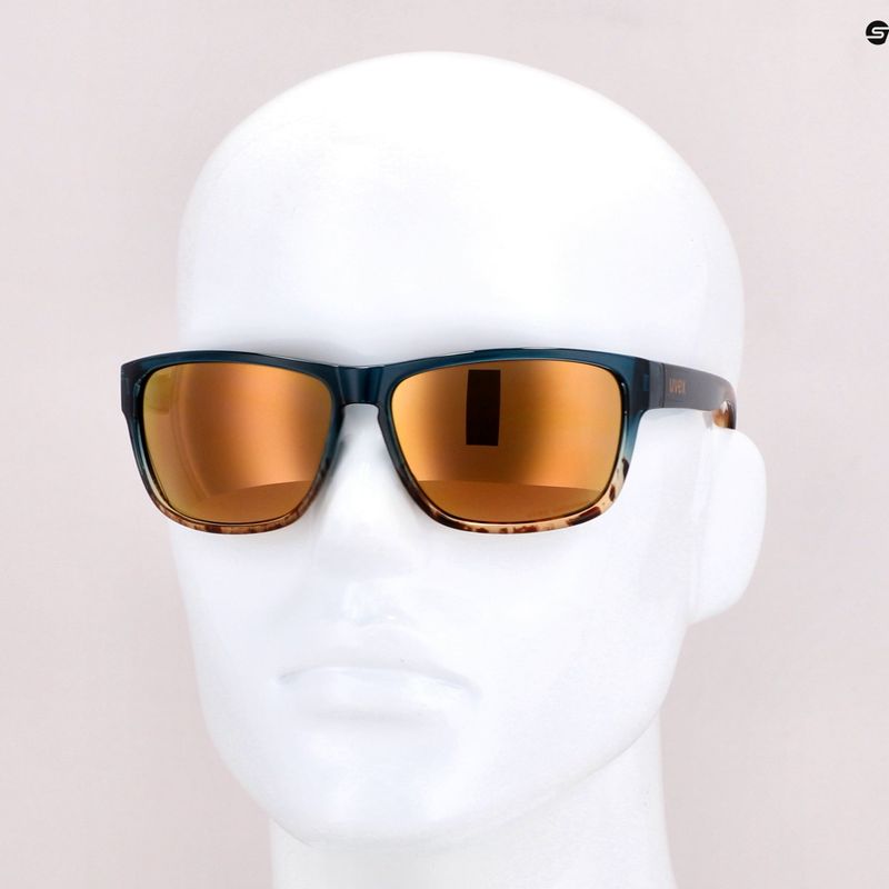 UVEX Lgl 36 CV peacock sand/colorvision mirror champagne sunglasses S5320174697 7