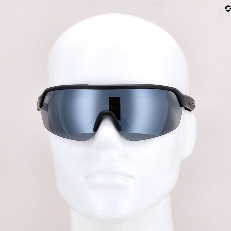 UVEX Sportstyle 227 black matt/mirror silver cycling goggles S5320662216 7