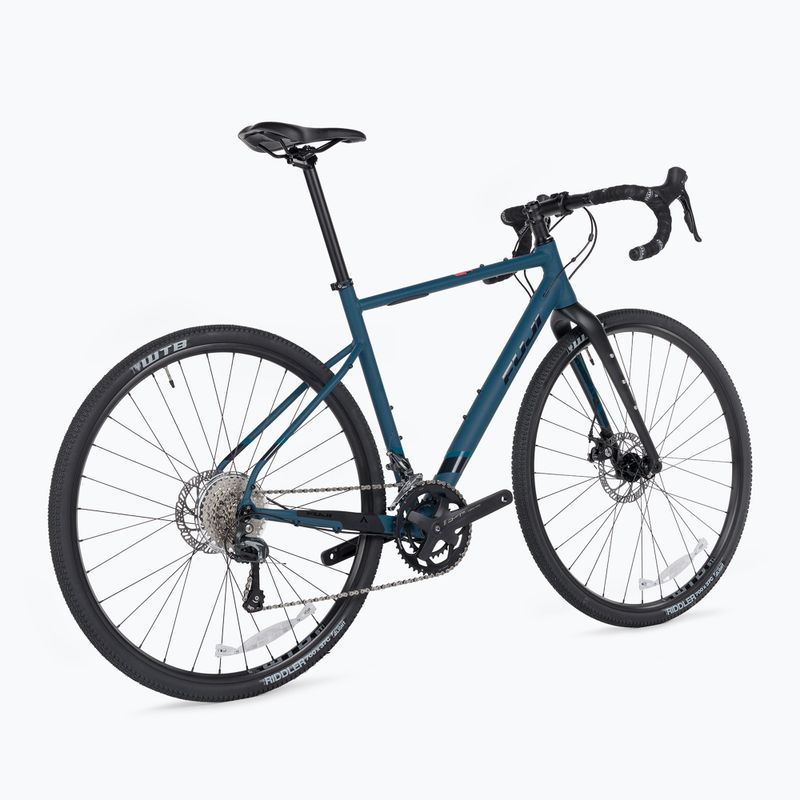 Fuji Jari 2.1 matte denim blue gravel bike 3