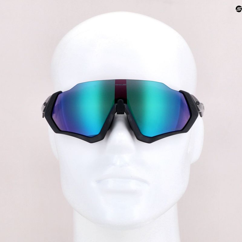 Oakley Flight Jacket matte steel/prizm road jade cycling glasses 0OO9401 7