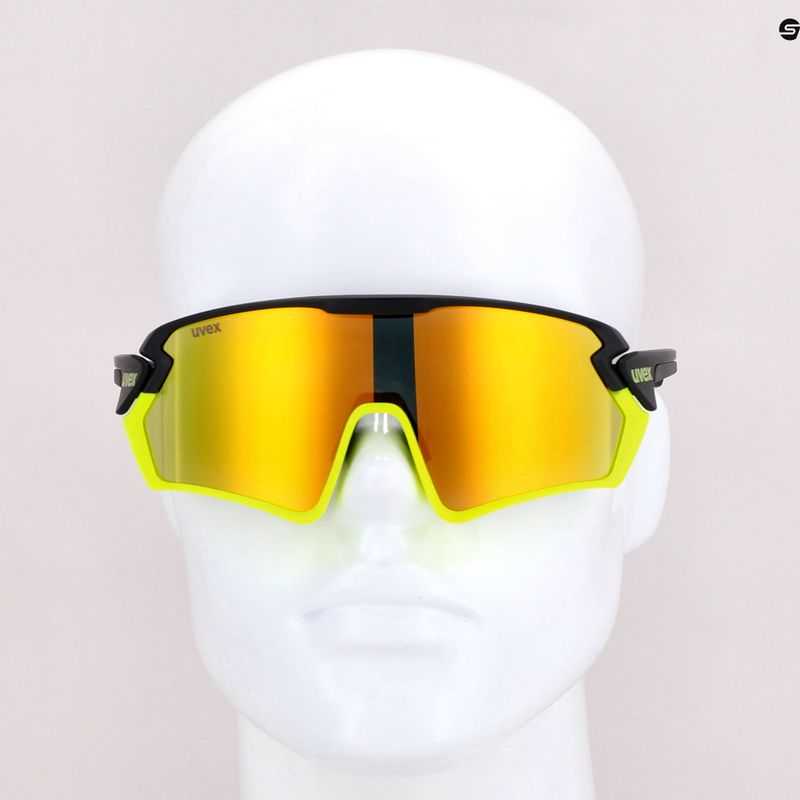 UVEX Sportstyle 231 black yellow mat/mirror yellow cycling goggles S5320652616 7