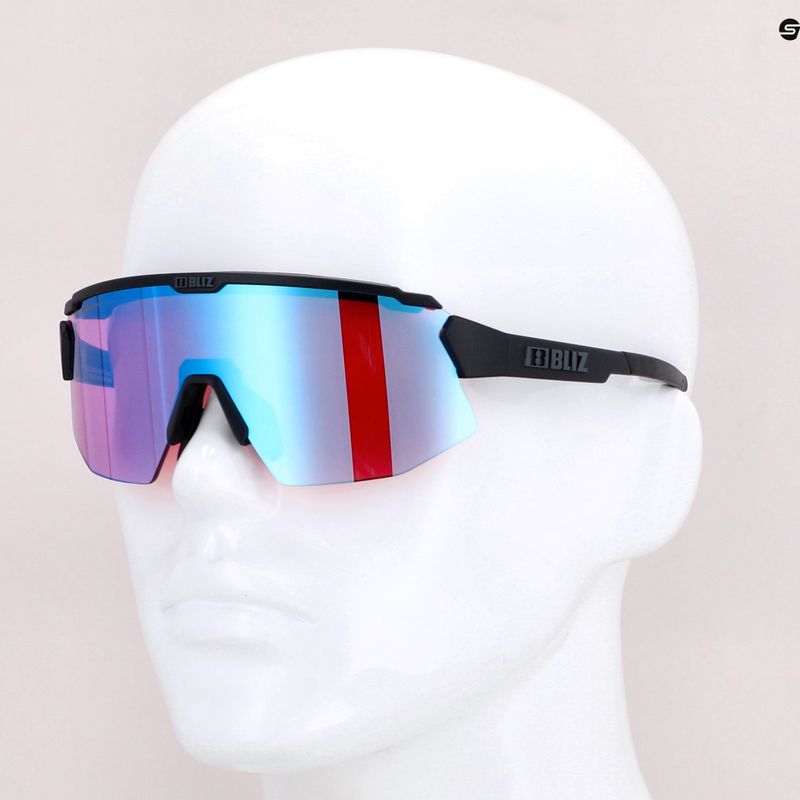 Bliz Breeze Nano Optics Nordic Light matt black/begonia/violet blue multi 52102-14N cycling glasses 12