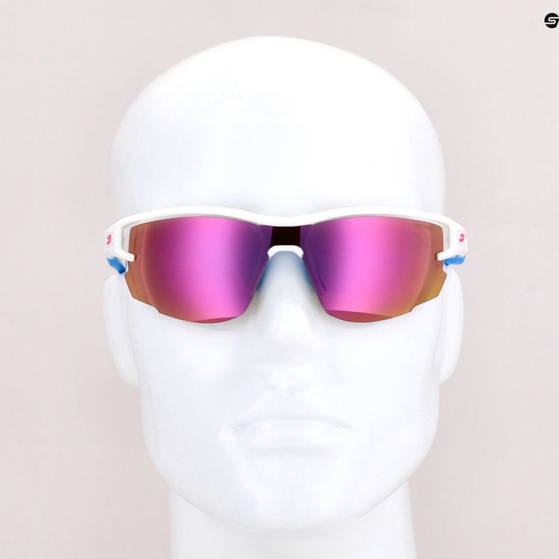 Julbo Aero Spectron 3Cf matt white/blue/pink cycling glasses J4831110 6