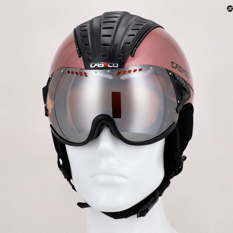 CASCO ski helmet SP-2 Carbonic Visor pink 07.3736 10