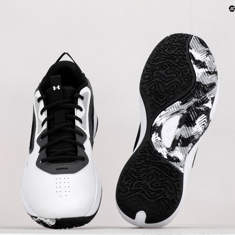 Under Armour Lockdown 6 men's basketball shoes white and grey 3025616-101 12