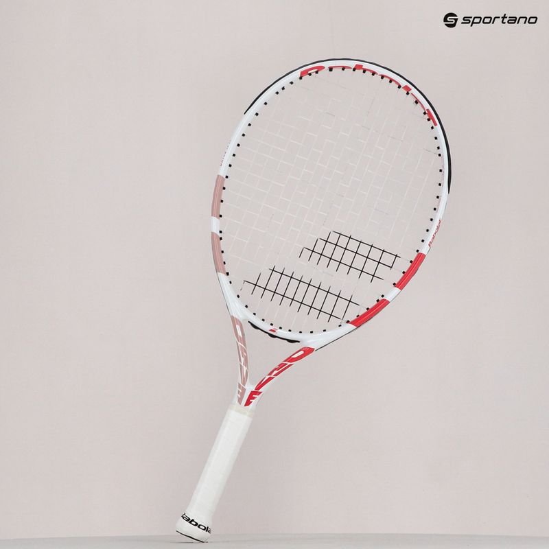 Babolat Drive Jr 23' Girl children's tennis racket white 140427 8