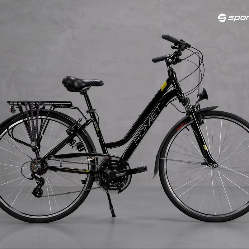 Women's trekking bike Romet Gazela black-yellow R23A-TRE-28-19-2869A 15