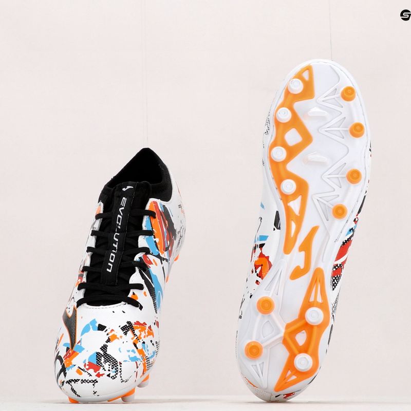 Joma Evolution FG men's football boots white/black/orange 12