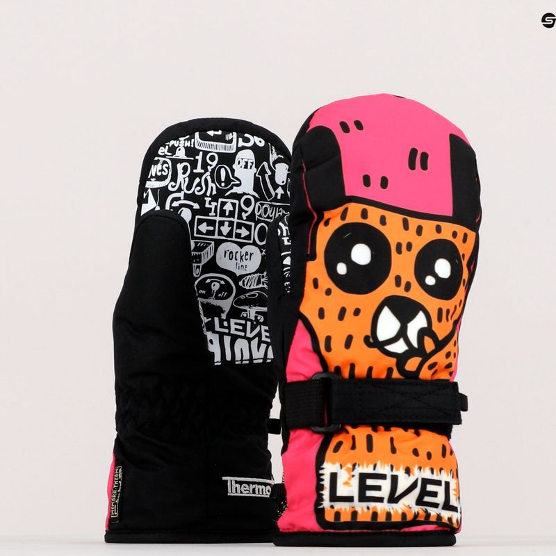 Level Junior Mitt children's ski glove pink 4152JM 12