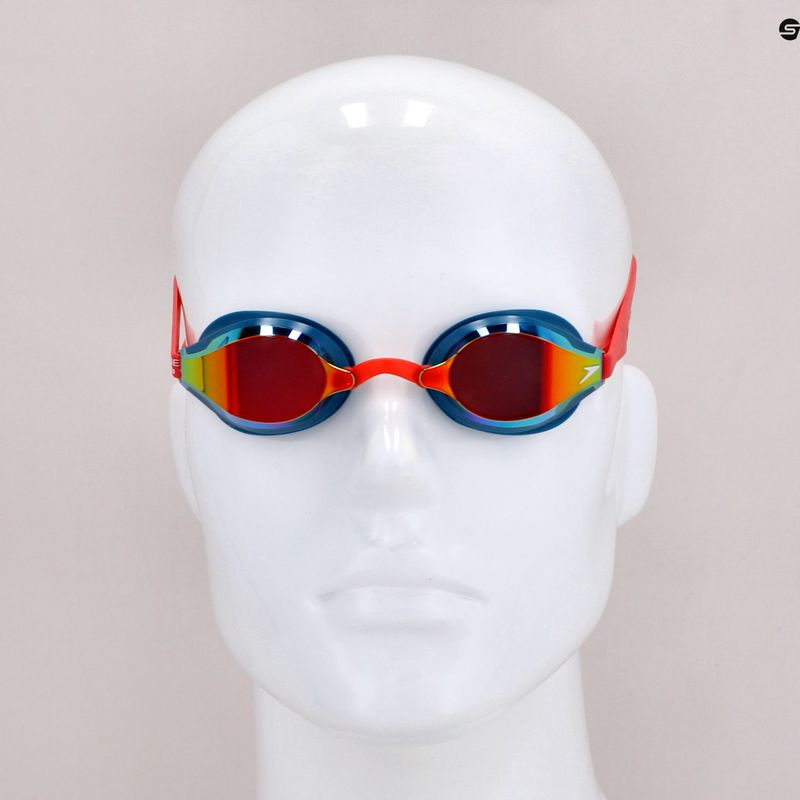 Speedo Fastskin Speedsocket 2 Mirror swim goggles phoenix red/nordic teal/fire gold 68-10897H216 11