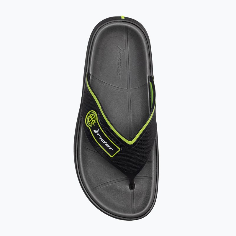 Men's RIDER Block Thong AD flip flops black 11655-23208 6