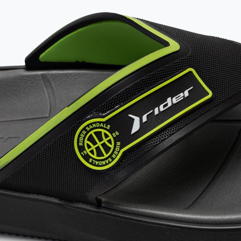 Men's RIDER Block Thong AD flip flops black 11655-23208 7