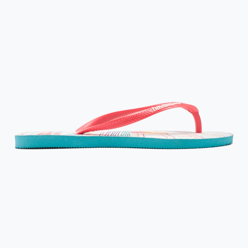 Women's Havaianas Slim Local Soul Ibiza flip flops red/blue/orange 2