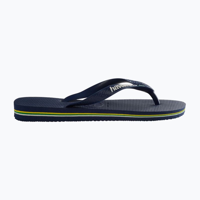 Havaianas Brasil Logo navy blue flip flops H4110850 9