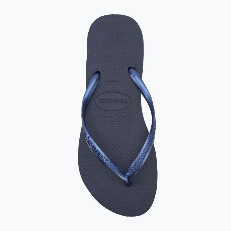 Women's Havaianas Slim flip flops navy blue 5