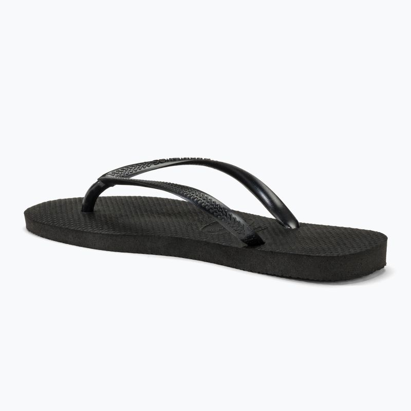 Women's Havaianas Slim black flip flops 3