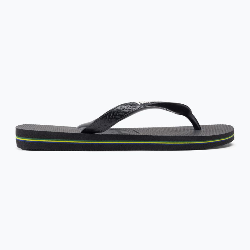 Havaianas Brasil Logo flip flops black H4110850 2