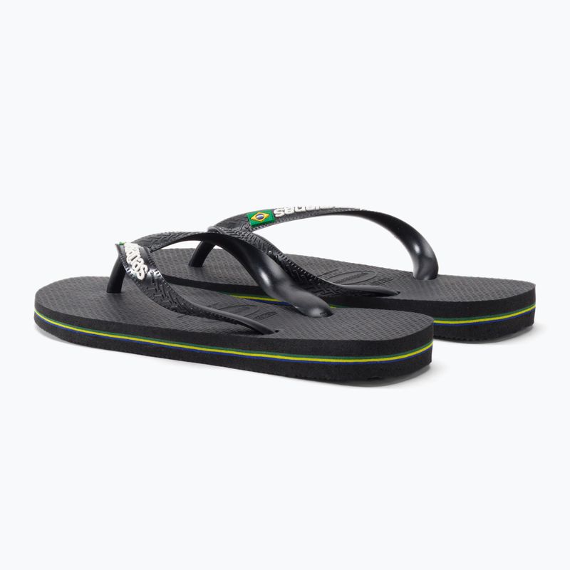 Havaianas Brasil Logo flip flops black H4110850 3