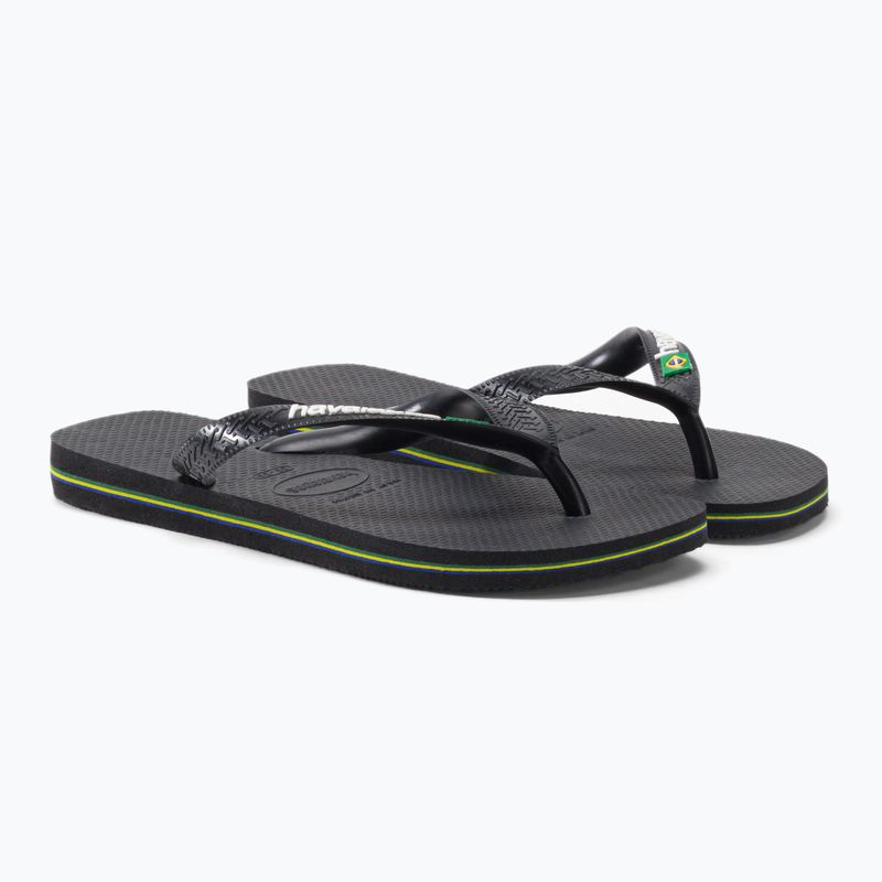Havaianas Brasil Logo flip flops black H4110850 5