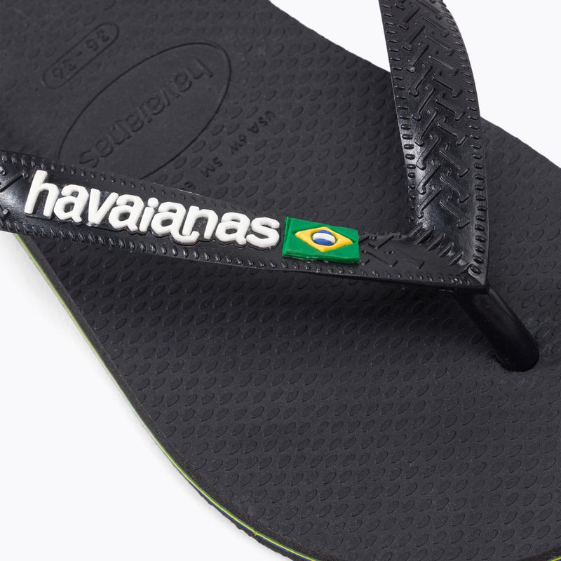 Havaianas Brasil Logo flip flops black H4110850 7