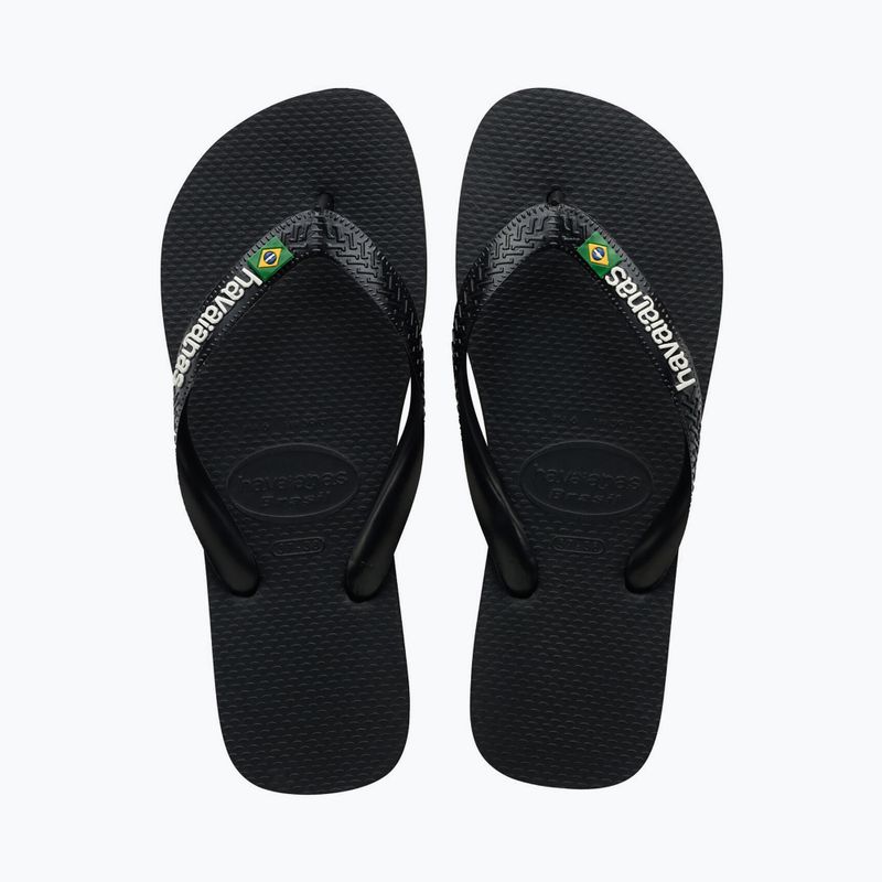 Havaianas Brasil Logo flip flops black H4110850 10
