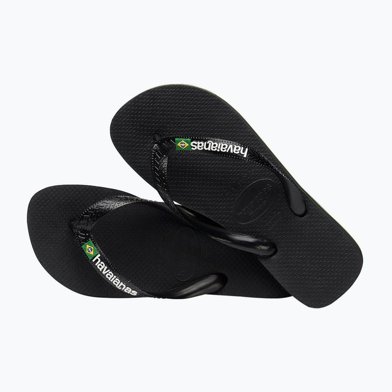 Havaianas Brasil Logo flip flops black H4110850 11