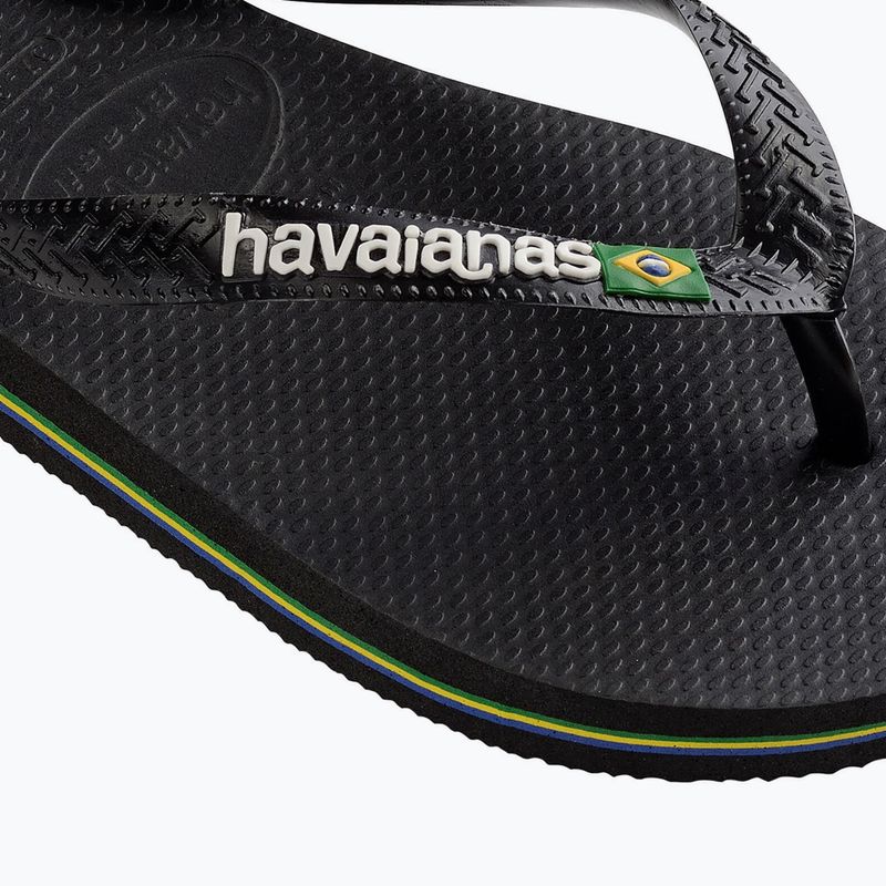 Havaianas Brasil Logo flip flops black H4110850 12