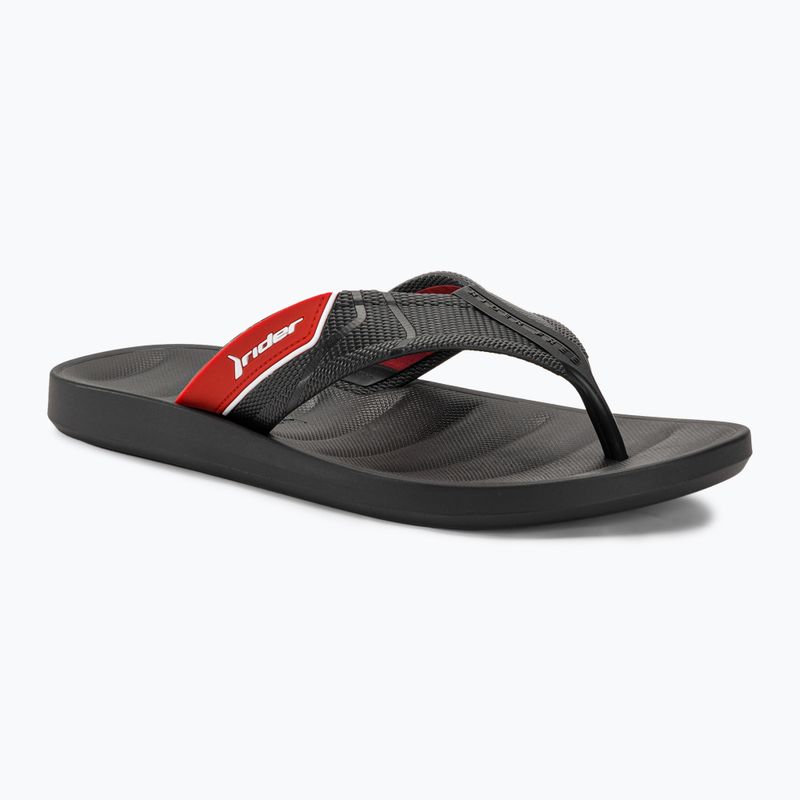 Men's RIDER Free Mix Thong flip flops black/red