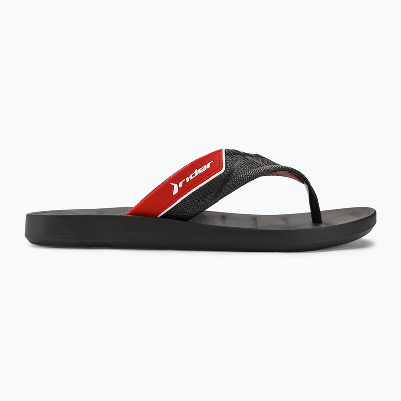 Men's RIDER Free Mix Thong flip flops black/red 2