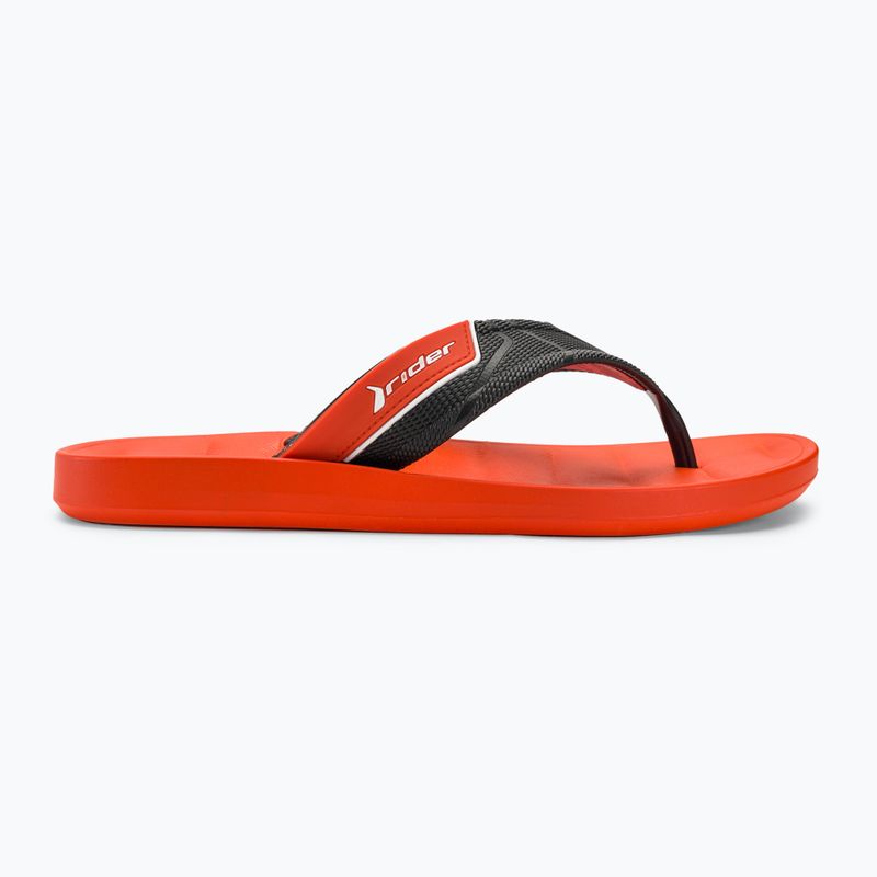 Men's RIDER Free Mix Thong flip flops red/black 2