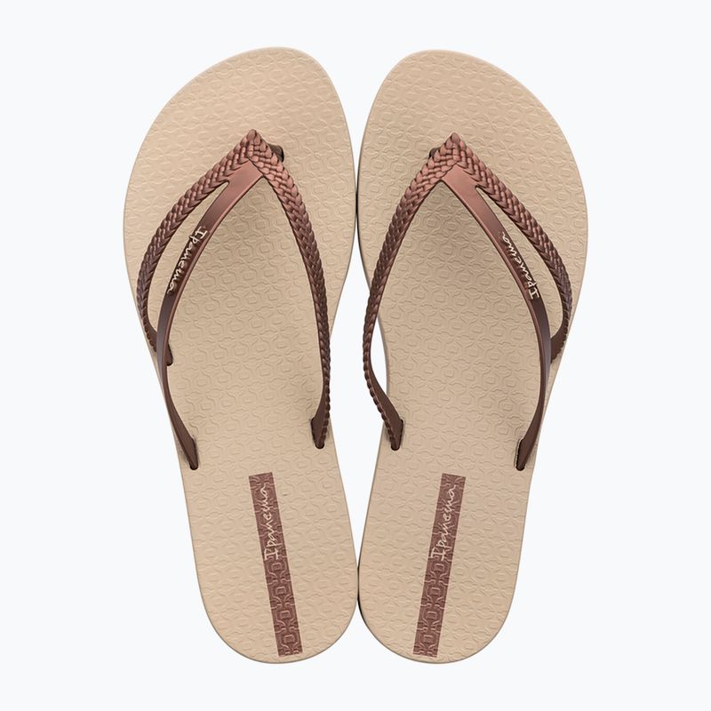 Women's flip-flops Ipanema Bossa beige/copper 9