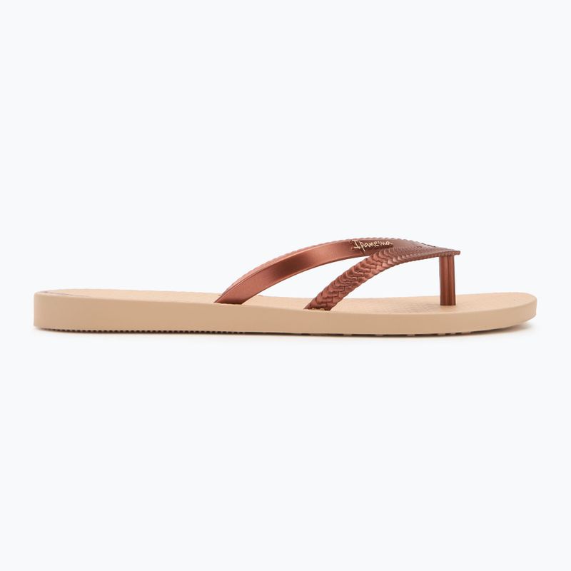 Women's flip-flops Ipanema Bossa beige/copper 2