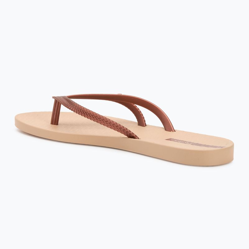 Women's flip-flops Ipanema Bossa beige/copper 3