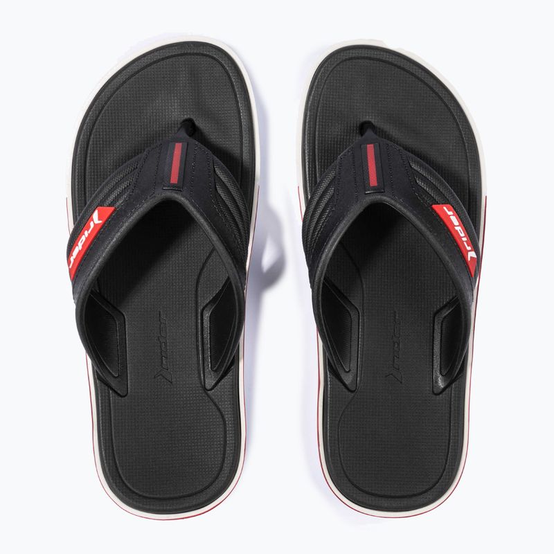 Men's RIDER Spin Thong AD flip flops white/black 11